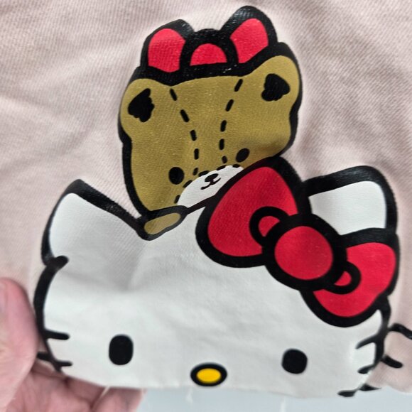 Shein X Hello Kitty and Friends Pink Distressed Juniors Mini Skirt Size Medium - Picture 4 of 10